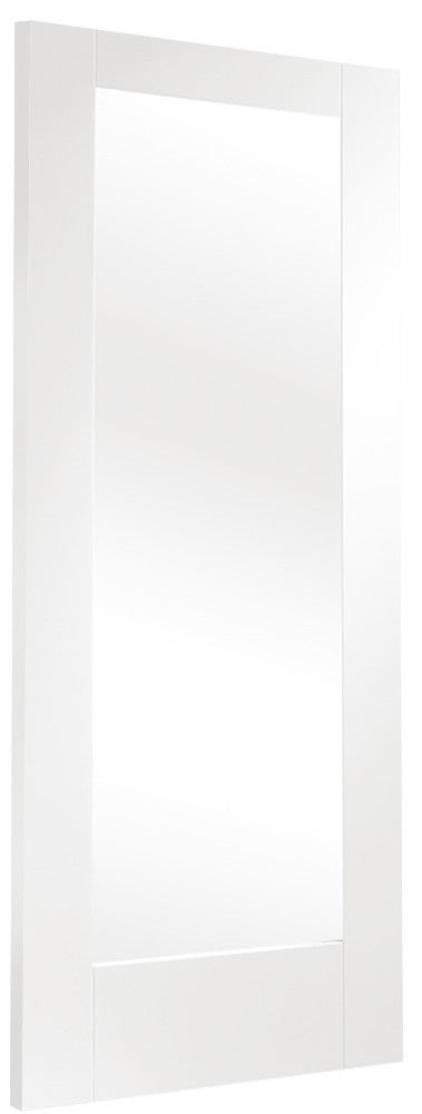 Pattern 10 Internal White Primed Door with Obscure Glass