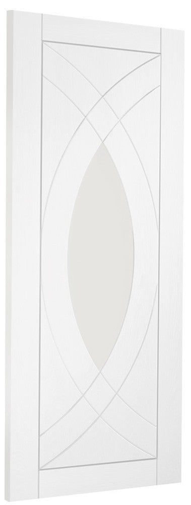 Treviso Internal White Primed Door with Clear Glass