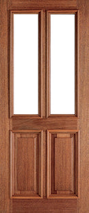 Hardwood Derby Unglazed 2 Light Unfinished External Door External Door LPD Doors 