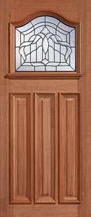 Hardwood Estate Crown Glazed 1 Light Unfinished External Door External Door LPD Doors 