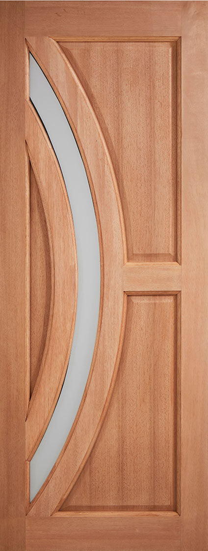 Hardwood Harrow Frosted Glazed Unfinished External Door External Door LPD Doors 