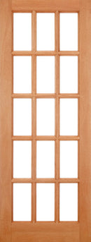 Hardwood SA 15 Light Dowelled Unfinished External Door External Door LPD Doors 
