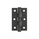 Steel Hinges Pair Square Black Finish Hardware Deanta 