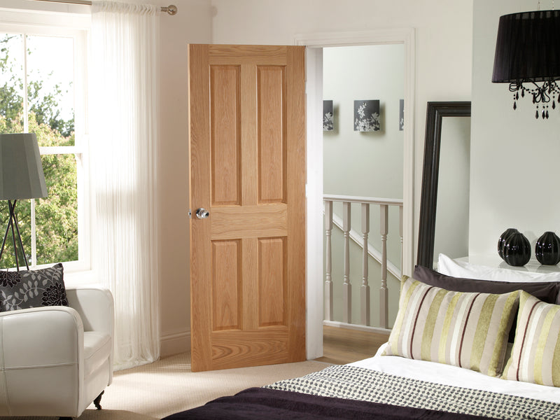 Victorian Shaker 4 Panel Internal Oak Door