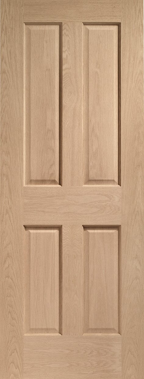 Victorian 4 Panel Internal Oak Fire Door Internal Fire Door XL Joinery 2040 x 726 x 44mm (28.5") 