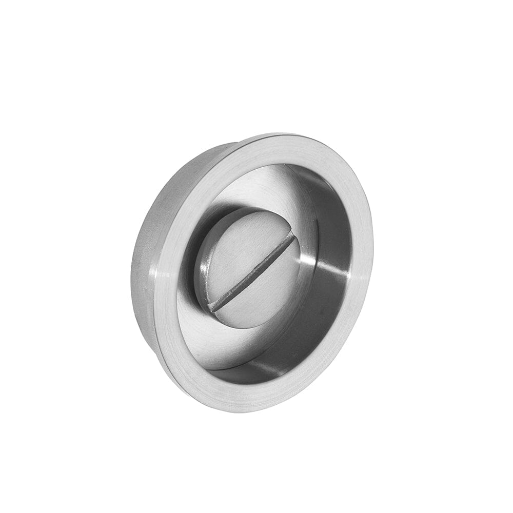 Aries Satin Chrome Pocket Door Privacy Handle Ironmongery Ironmongery LPD Doors 