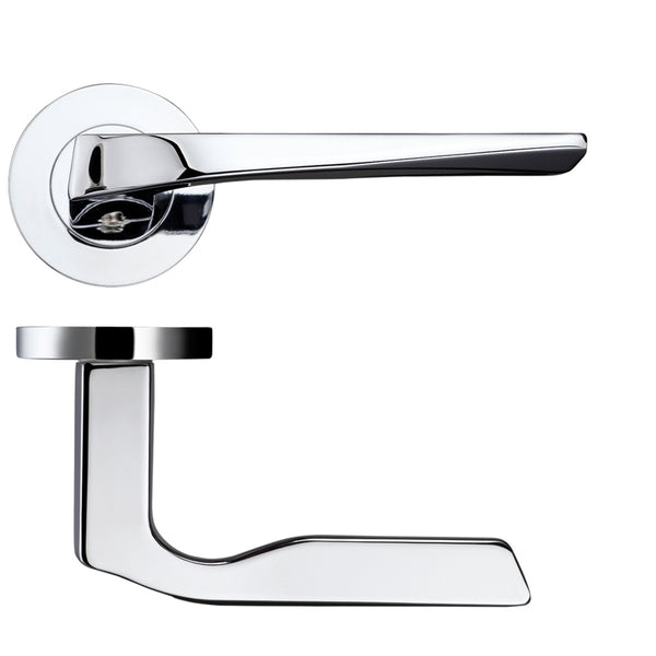 Carina Polished Chrome Door Handle Pack