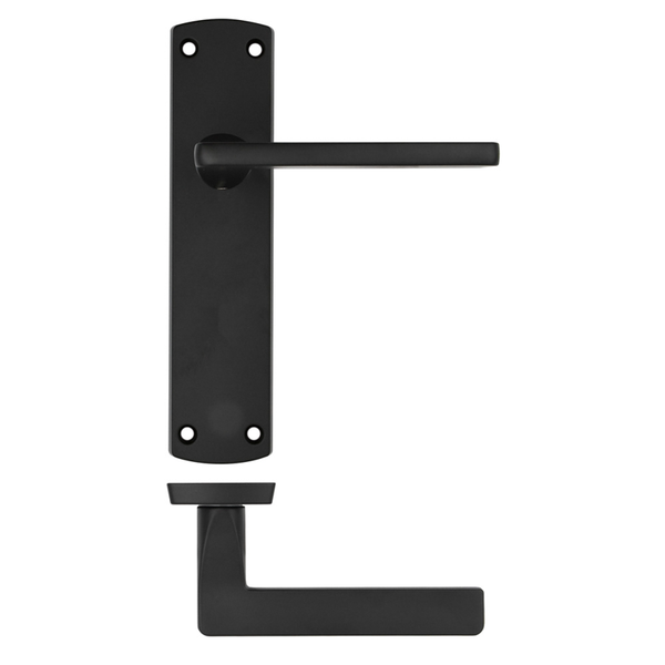 Chester Matt Black Door Handle Pack