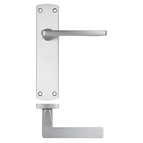 Chester Satin Chrome Door Handle Pack