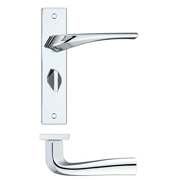 Dorado Polished Chrome Privacy Door Handle Pack