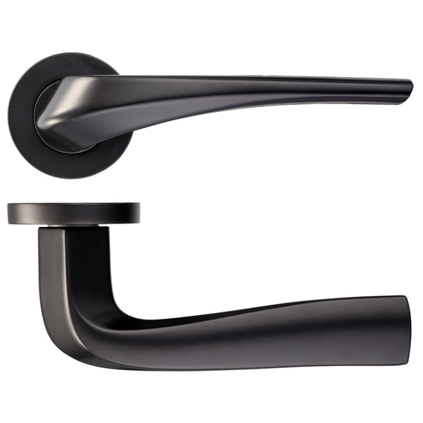 Draco Matt Black Door Handle Pack