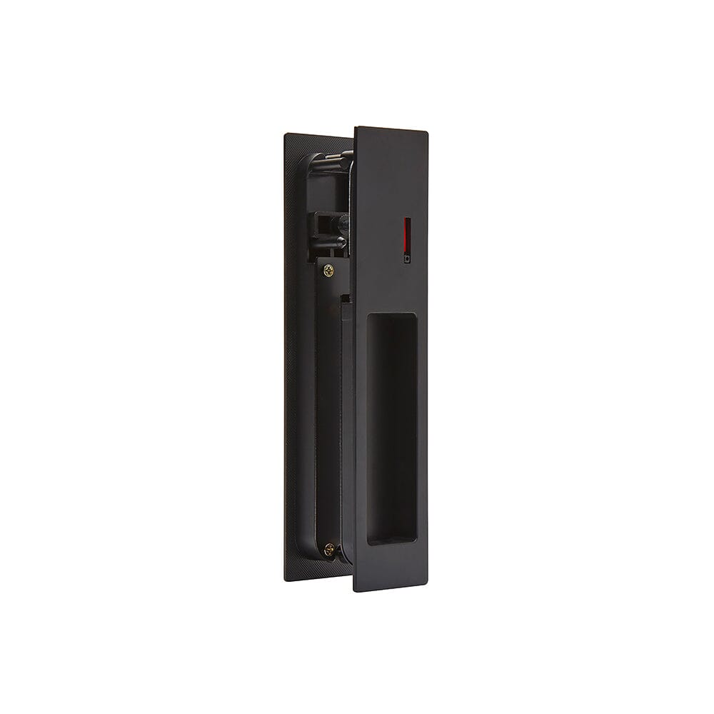 Gemini Matt Black Pocket Door Privacy Sliding Lock Ironmongery Ironmongery LPD Doors 