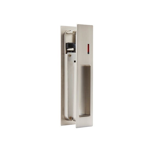 Gemini Satin Chrome Pocket Door Privacy Sliding Lock Ironmongery