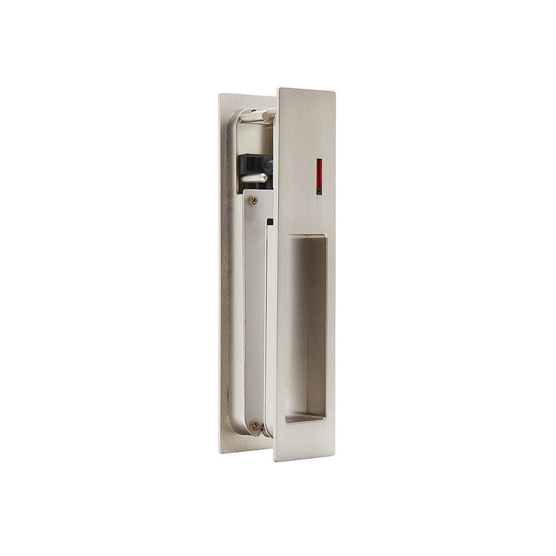 Gemini Satin Chrome Pocket Door Privacy Sliding Lock Ironmongery Ironmongery LPD Doors 