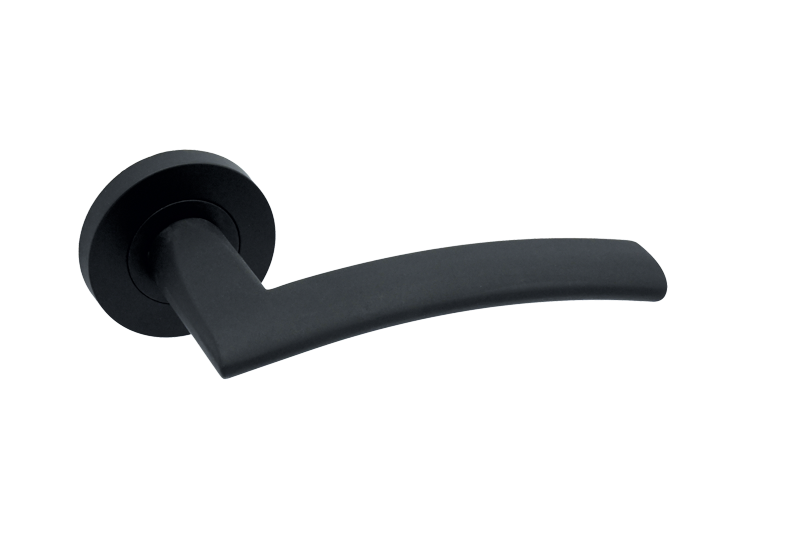 Genoa Matt Black Door Handle Pack