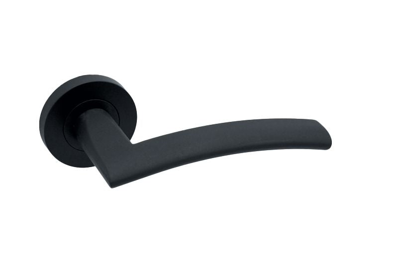 Genoa Privacy Matt Black Door Handle Pack Door Handle Pack LPD Doors 