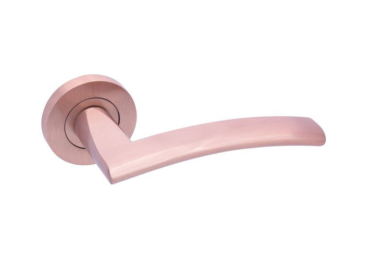 Genoa Privacy Rose Gold Door Handle Pack Door Handle Pack LPD Doors 