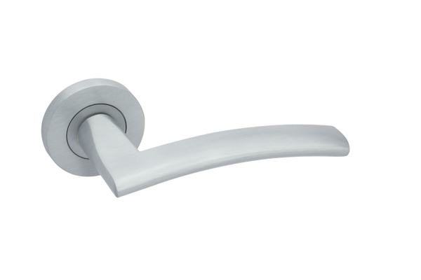 Genoa Satin Chrome Door Handle Pack