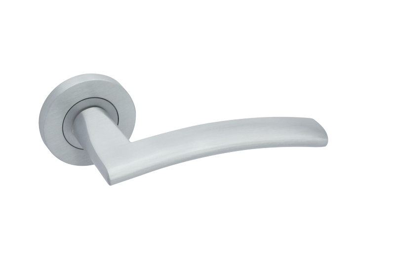 Genoa Satin Chrome Door Handle Pack