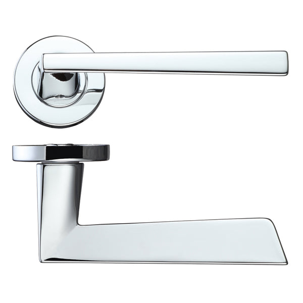 Lyra Polished Chrome Door Handle Pack