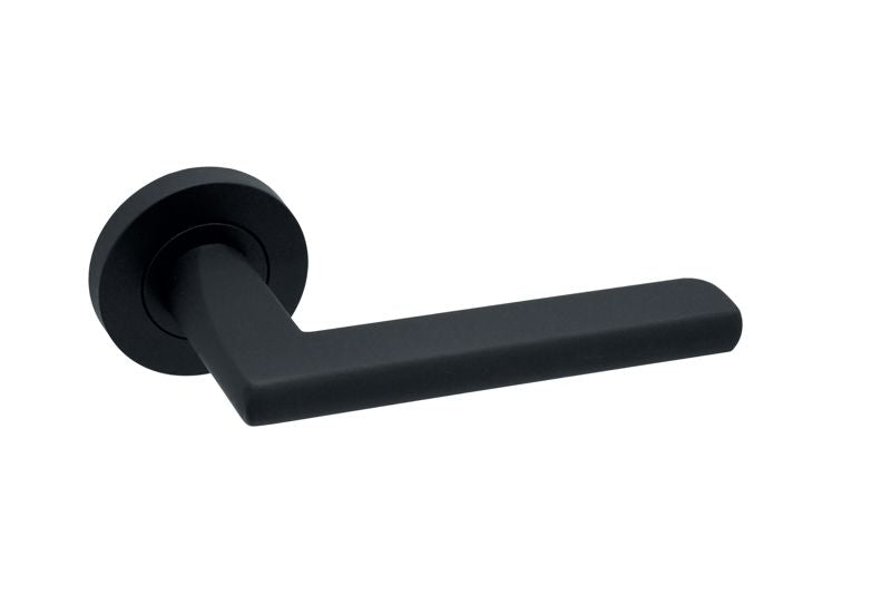 Parma Privacy Matt Black Door Handle Pack Door Handle Pack LPD Doors 