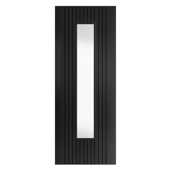 Aria Black Glazed Internal Door