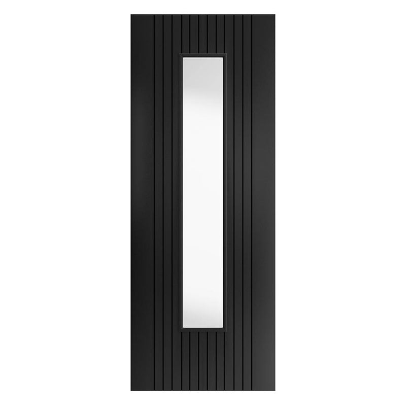 Aria Black Glazed Internal Door