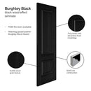 Burghley Black Laminate Internal Fire Door