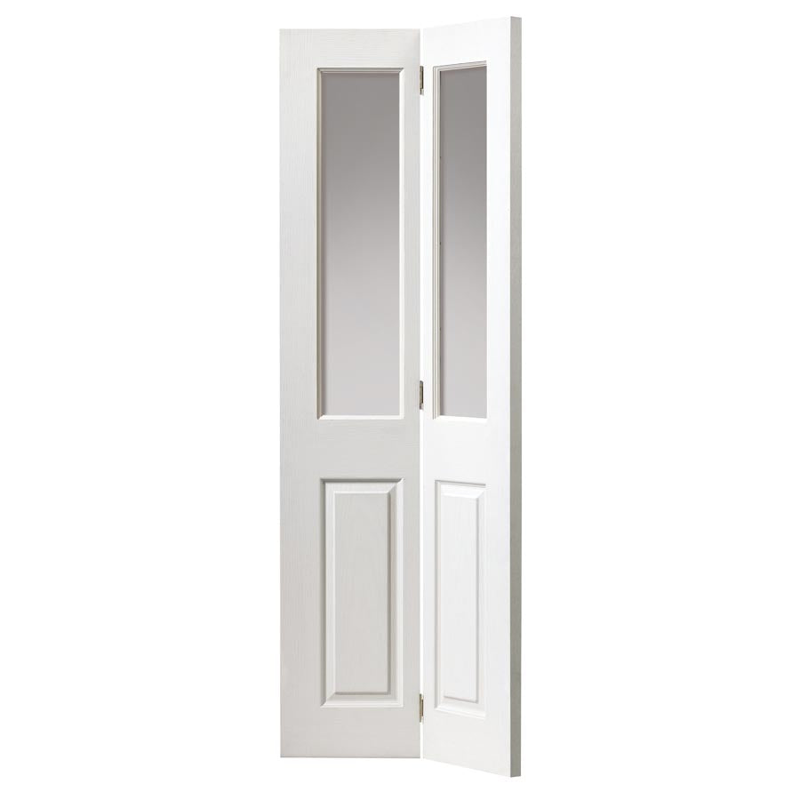 Canterbury Glazed White Bi-fold Internal Door