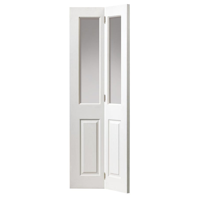 Canterbury Glazed White Bi-fold Internal Door