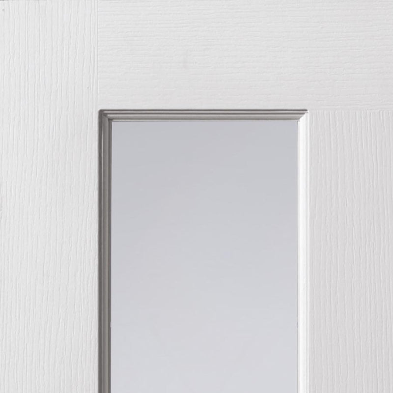 Canterbury 2 Light White Glazed Grained Internal Door