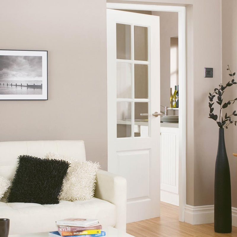 Faro White Glazed Internal Door