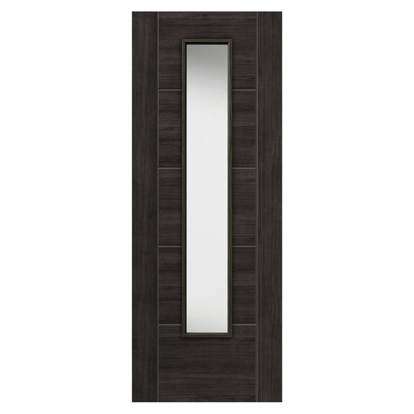 Tigris Dark Grey Glazed Laminate Internal Door