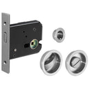 Bathroom Door Lock Pack Stainless Steel