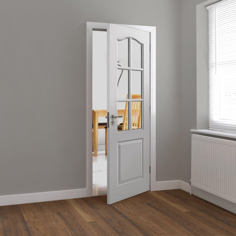 Classique 6 Light White Glazed Internal Door