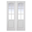 Classique 6 Light White Glazed Internal Door Pair