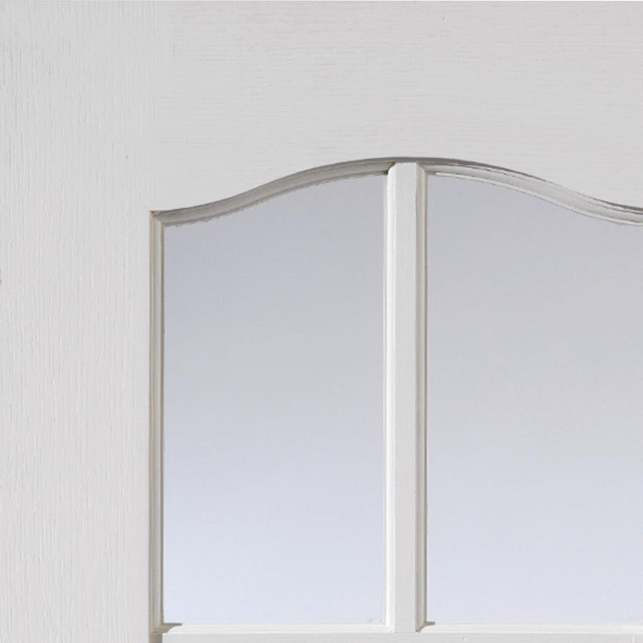 Classique 6 Light White Glazed Internal Door Pair