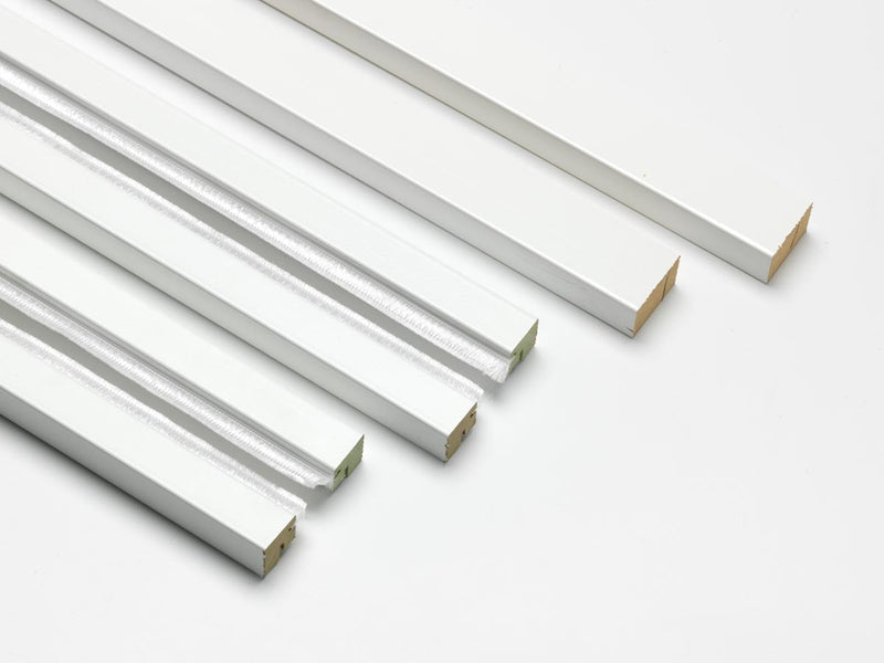 White Primed Double Pocket Door Kit