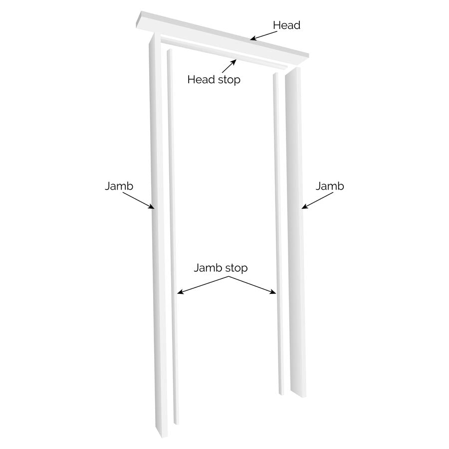 Universal Primed Door Lining Set 108mm