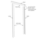 Universal Primed Fire Door Lining Set 133mm