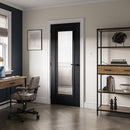 Haddon Black Glazed Laminate Internal Door