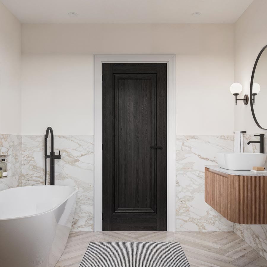Haddon Black Laminate Internal Door