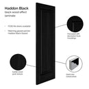 Haddon Black Laminate Internal Fire Door