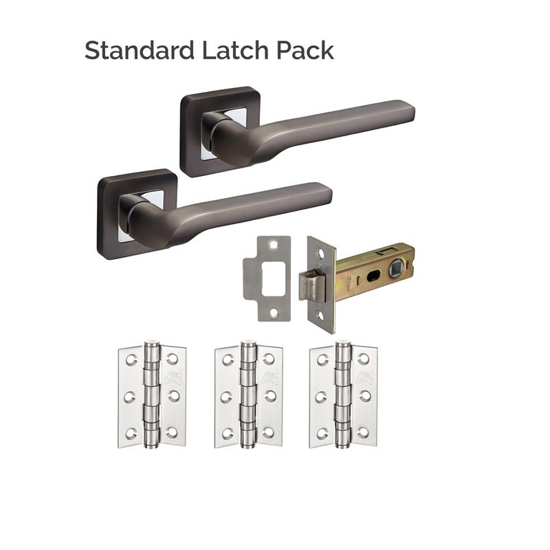 Austin Dark Grey Privacy Latch Pack