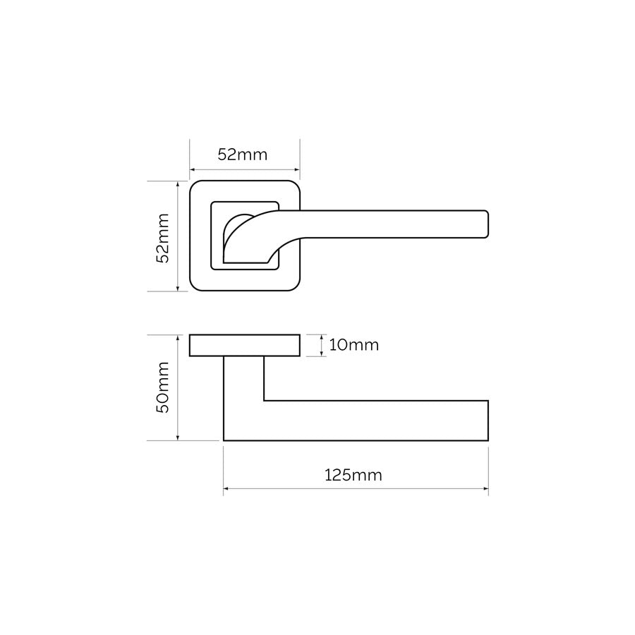 Austin Dark Grey Privacy Latch Pack