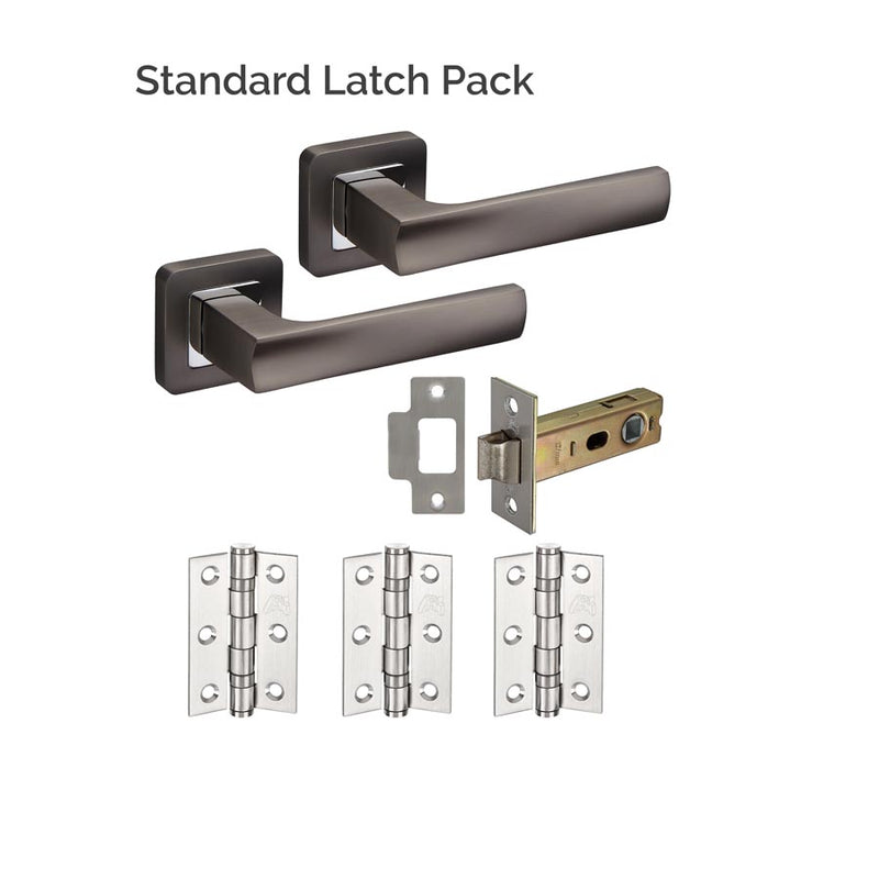 Denver Dark Grey Privacy Latch Pack