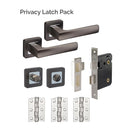 Denver Dark Grey Privacy Latch Pack