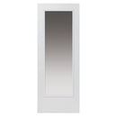 Pattern 10 White Clear Glazed Fire Door