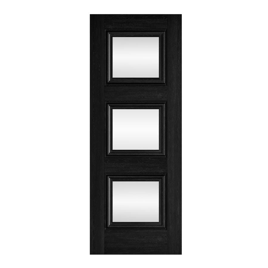 Kedleston Black Glazed Laminate Internal Door