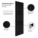 Kedleston Black Laminate Internal Door